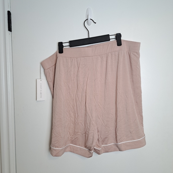 NEW Cozy Earth Blush Pink Bamboo Soft Cooling Pajamas *SHORTS ONLY Size 3XL - Picture 5 of 7